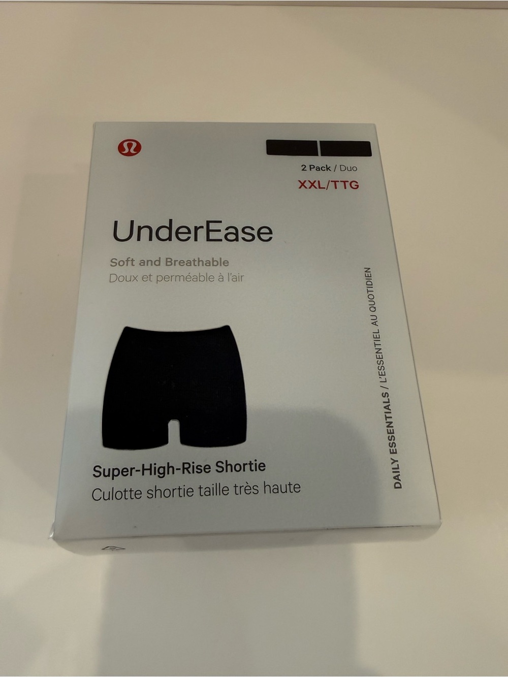 Lululemon UnderEase Super High Rise Shortie 2 Pack XXL Black NWT